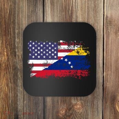 American Venezuela Flag Funny Gift Coaster