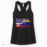 American Venezuela Flag Funny Gift Women's Tank Top thumb 0