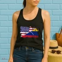 American Venezuela Flag Funny Gift Women's Tank Top thumb 2
