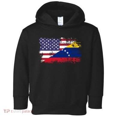 American Venezuela Flag Funny Gift Toddler Hoodie