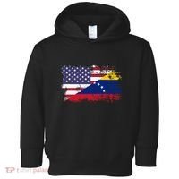 American Venezuela Flag Funny Gift Toddler Hoodie thumb 0