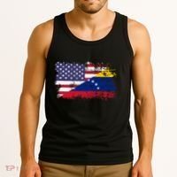 American Venezuela Flag Funny Gift Tank Top thumb 3