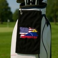 American Venezuela Flag Funny Gift Golf Towel thumb 2