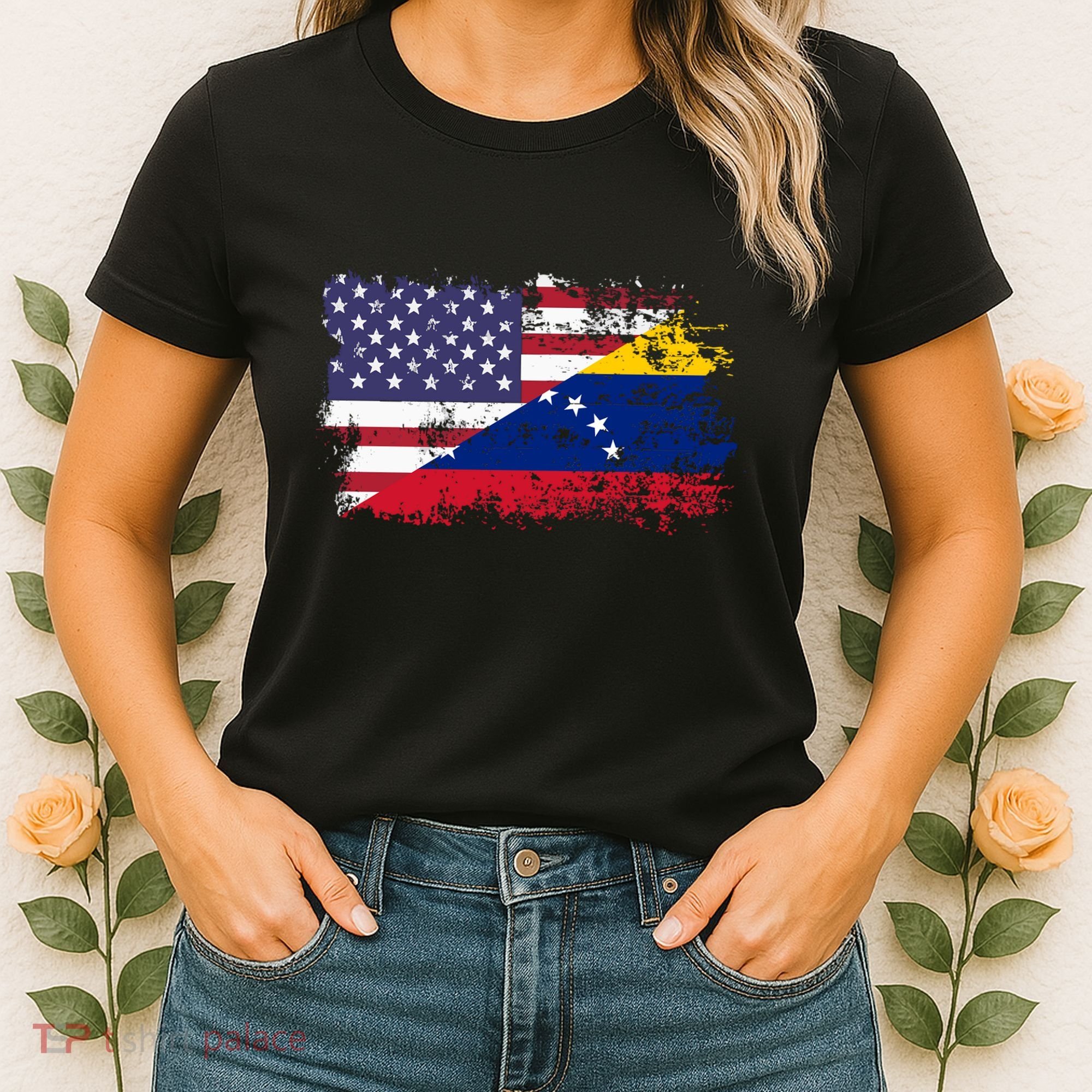 American Venezuela Flag Funny Gift Women's T-Shirt