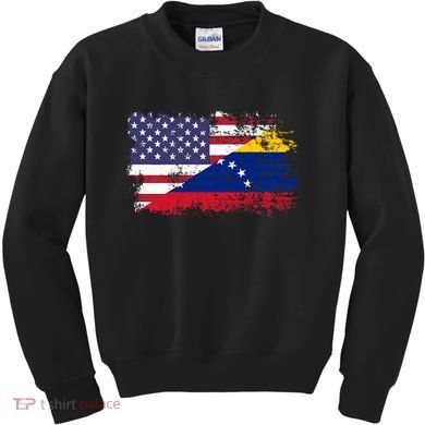 American Venezuela Flag Funny Gift Kids Sweatshirt
