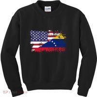 American Venezuela Flag Funny Gift Kids Sweatshirt thumb 0