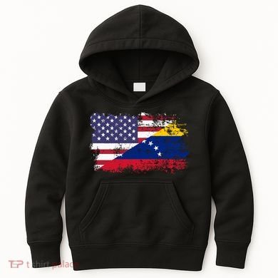 American Venezuela Flag Funny Gift Kids Hoodie