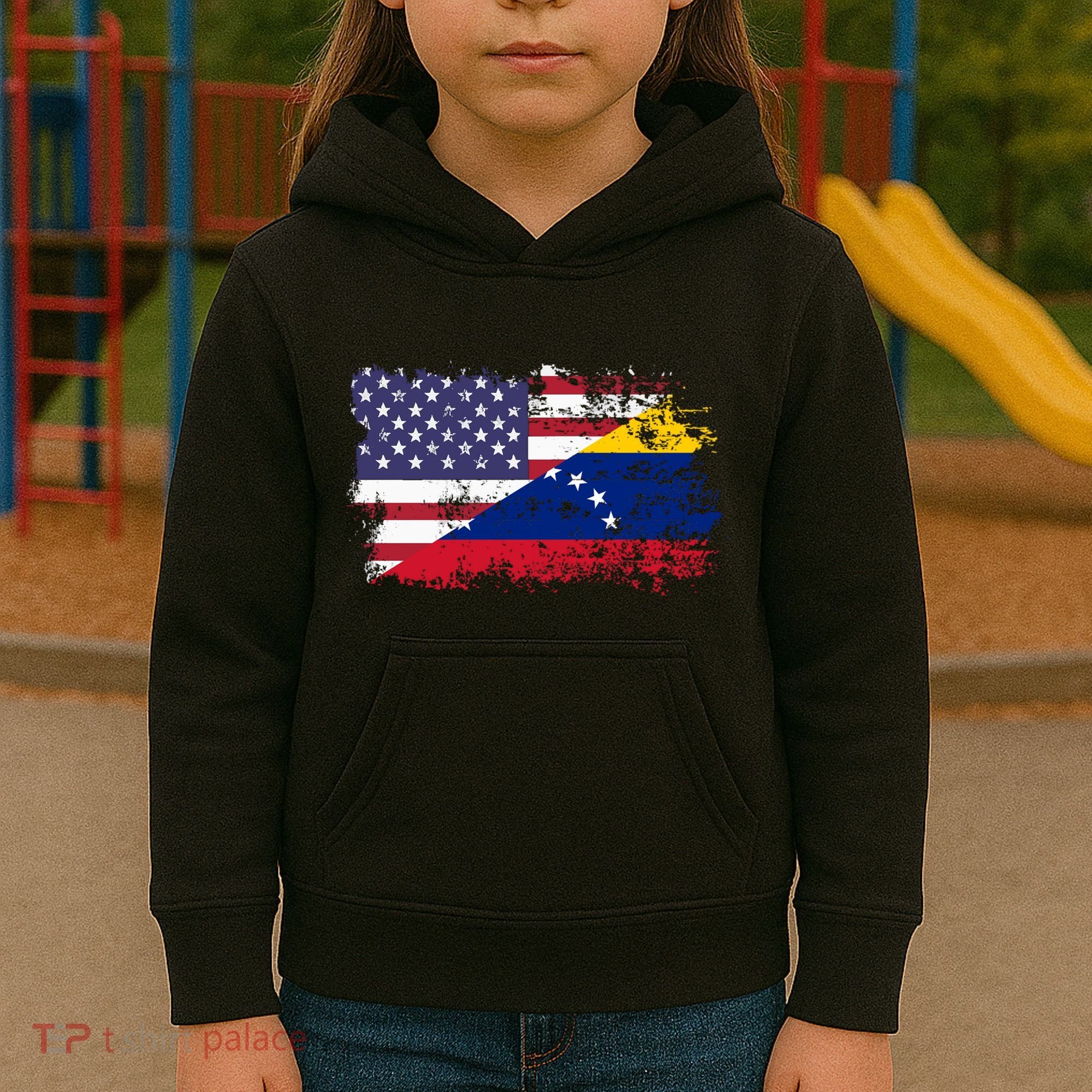 American Venezuela Flag Funny Gift Kids Hoodie