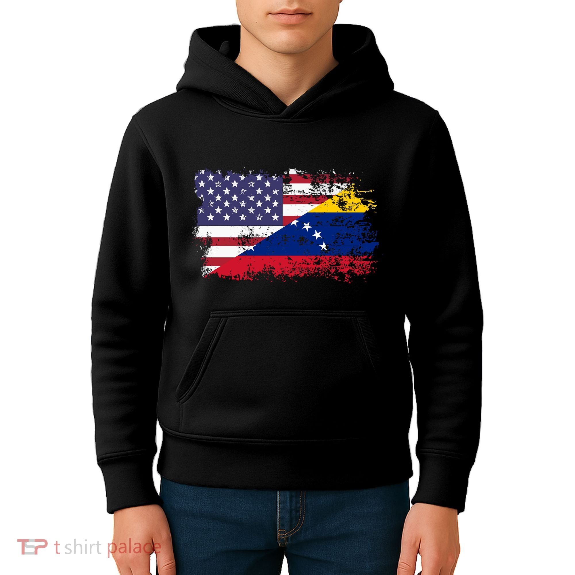 American Venezuela Flag Funny Gift Kids Hoodie
