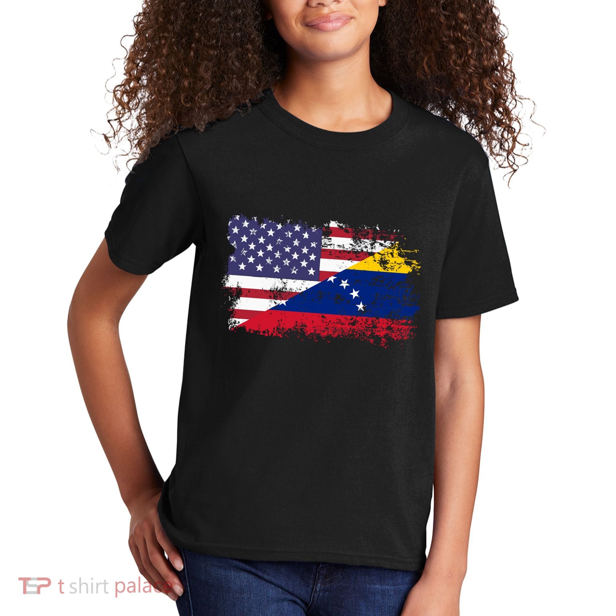 American Venezuela Flag Funny Gift Kids T-Shirt