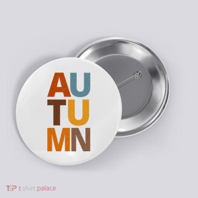 Autumn Vintage Fall Button