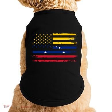 American Venezuela Flag Cute Gift Doggie Tank