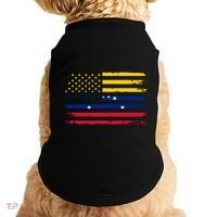American Venezuela Flag Cute Gift Doggie Tank thumb 0