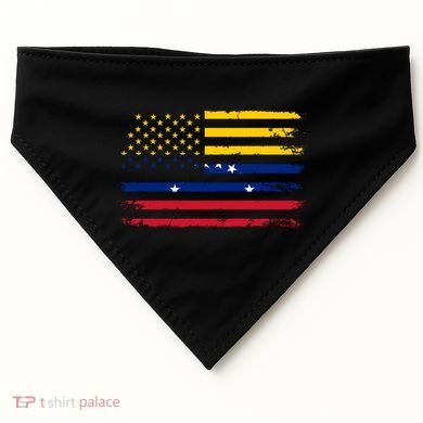 American Venezuela Flag Cute Gift USA-Made Doggie Bandana