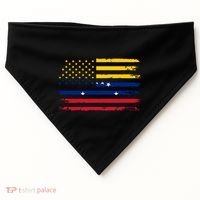 American Venezuela Flag Cute Gift USA-Made Doggie Bandana thumb 0
