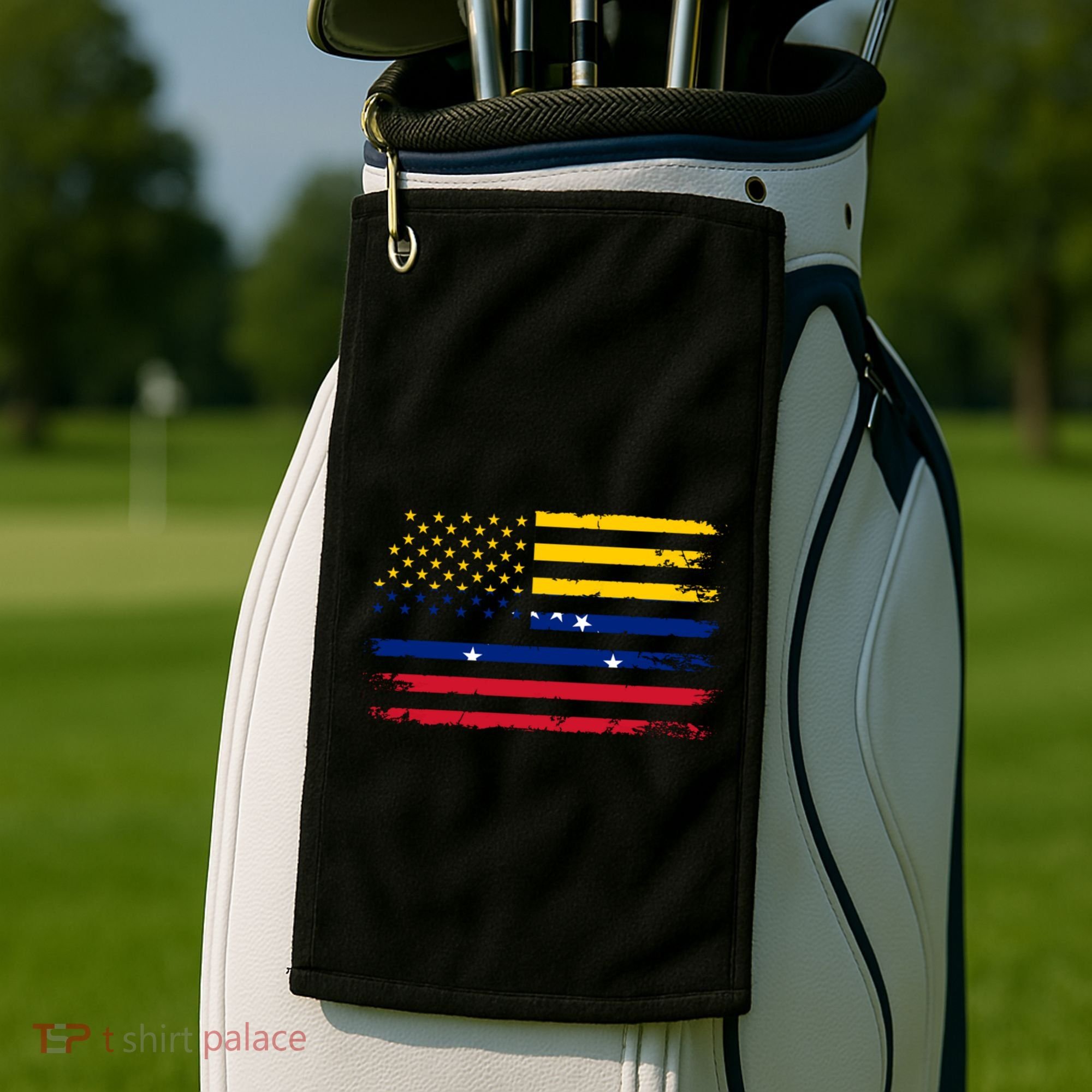 American Venezuela Flag Cute Gift Golf Towel