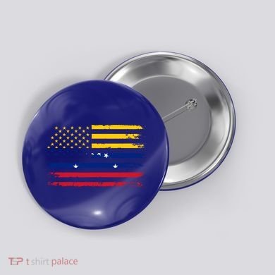 American Venezuela Flag Cute Gift Button
