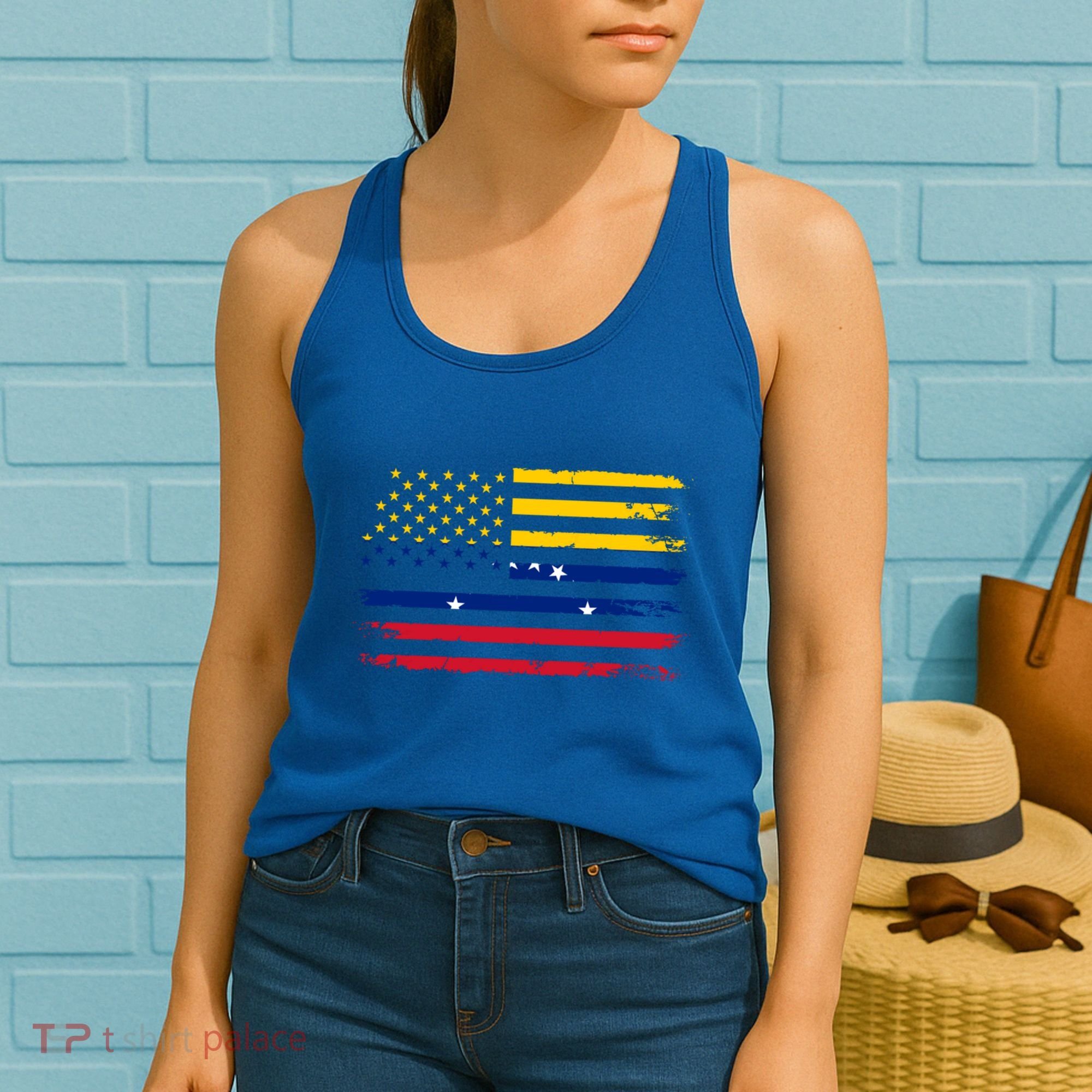 American Venezuela Flag Cute Gift Women's Tank Top