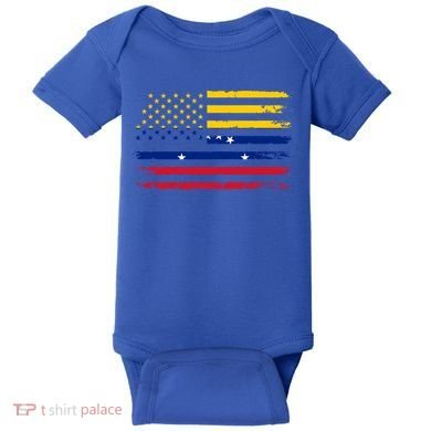 American Venezuela Flag Cute Gift Baby Bodysuit