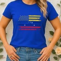 American Venezuela Flag Cute Gift Women's T-Shirt thumb 2