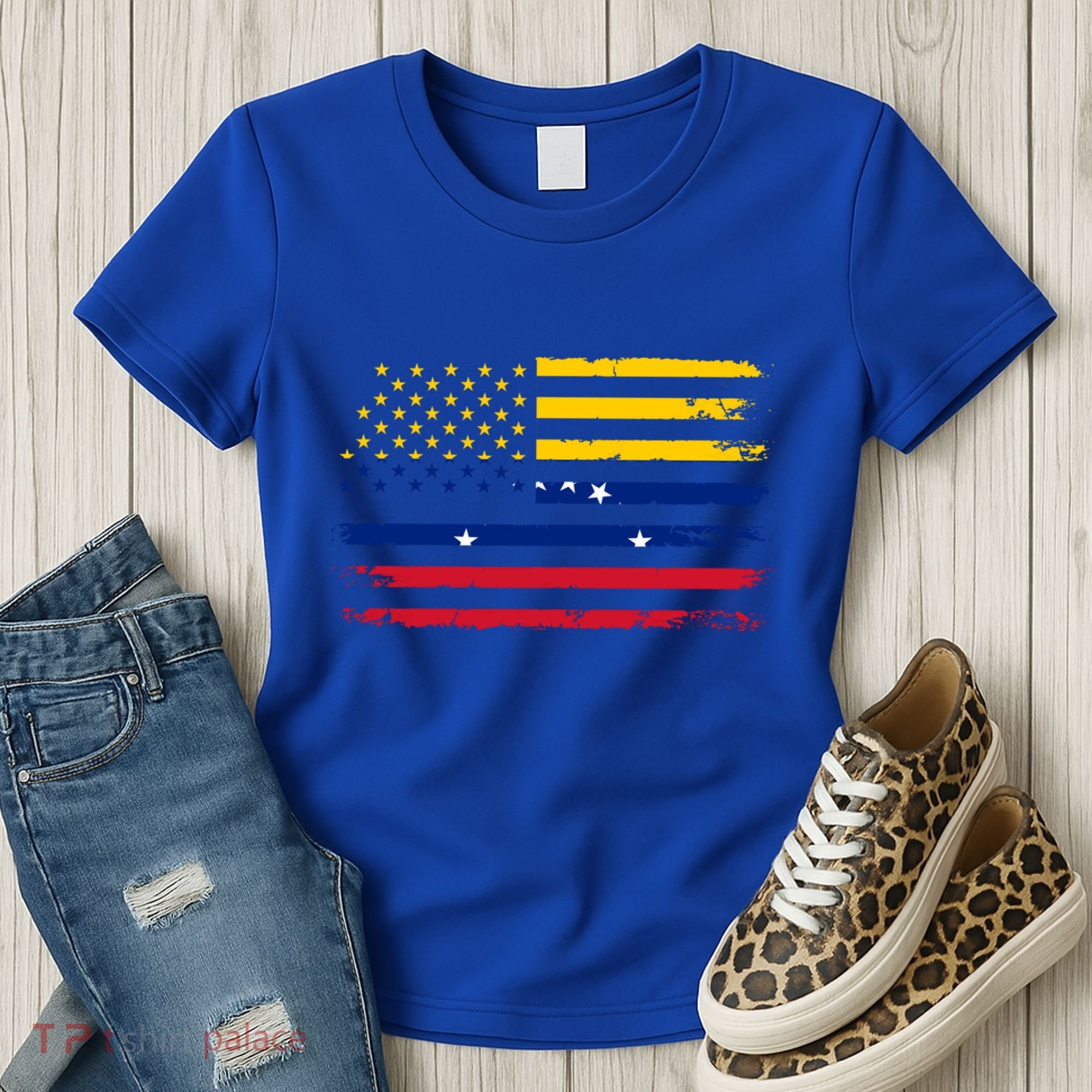 American Venezuela Flag Cute Gift Women's T-Shirt