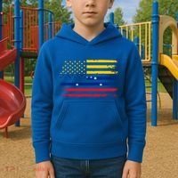 American Venezuela Flag Cute Gift Kids Hoodie thumb 2