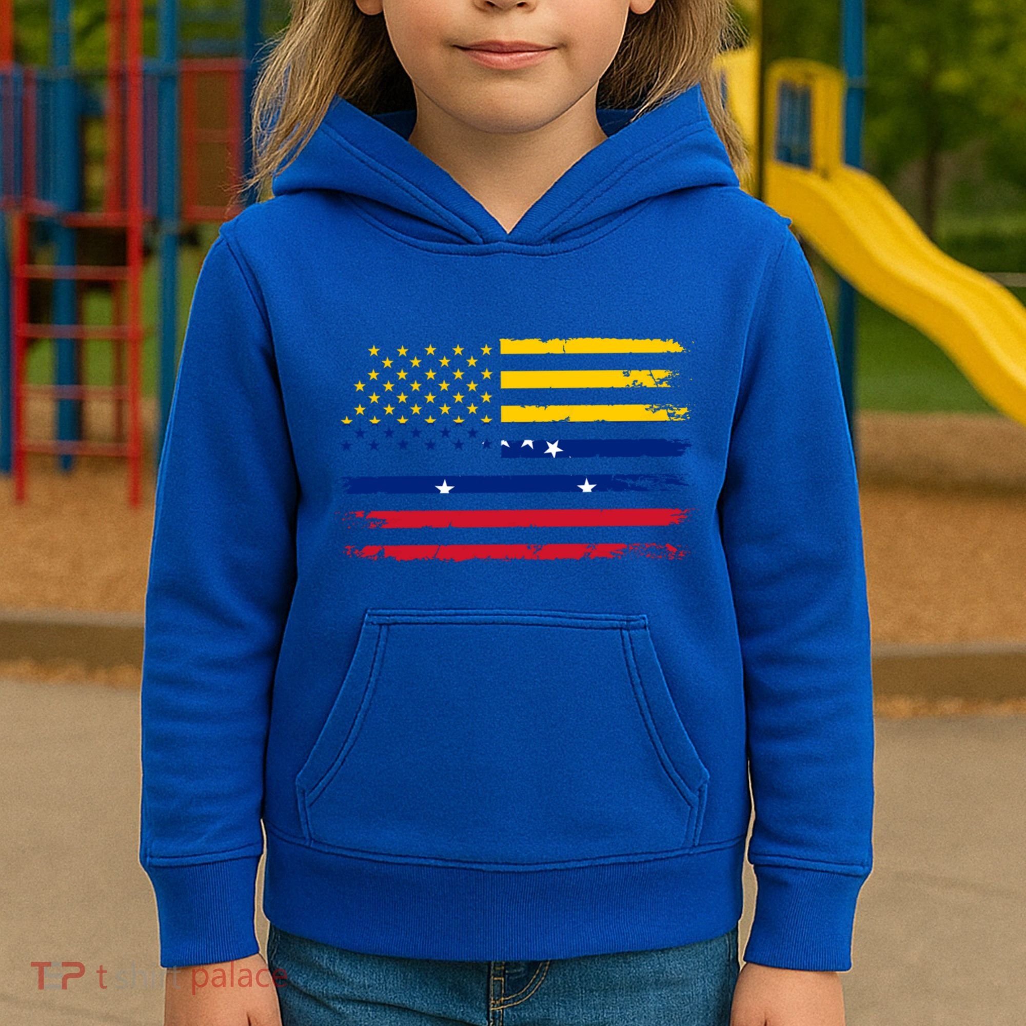 American Venezuela Flag Cute Gift Kids Hoodie