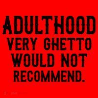 Adulthood Very Ghetto Would Not Recommend Funny Santa Hat thumb 1