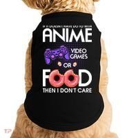Anime Video Games And Food Lover Doggie Tank thumb 0