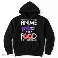Anime Video Games And Food Lover Hoodie thumb 0