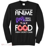 Anime Video Games And Food Lover Sweatshirt thumb 0