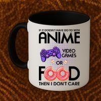 Anime Video Games And Food Lover Coffee Mug thumb 2