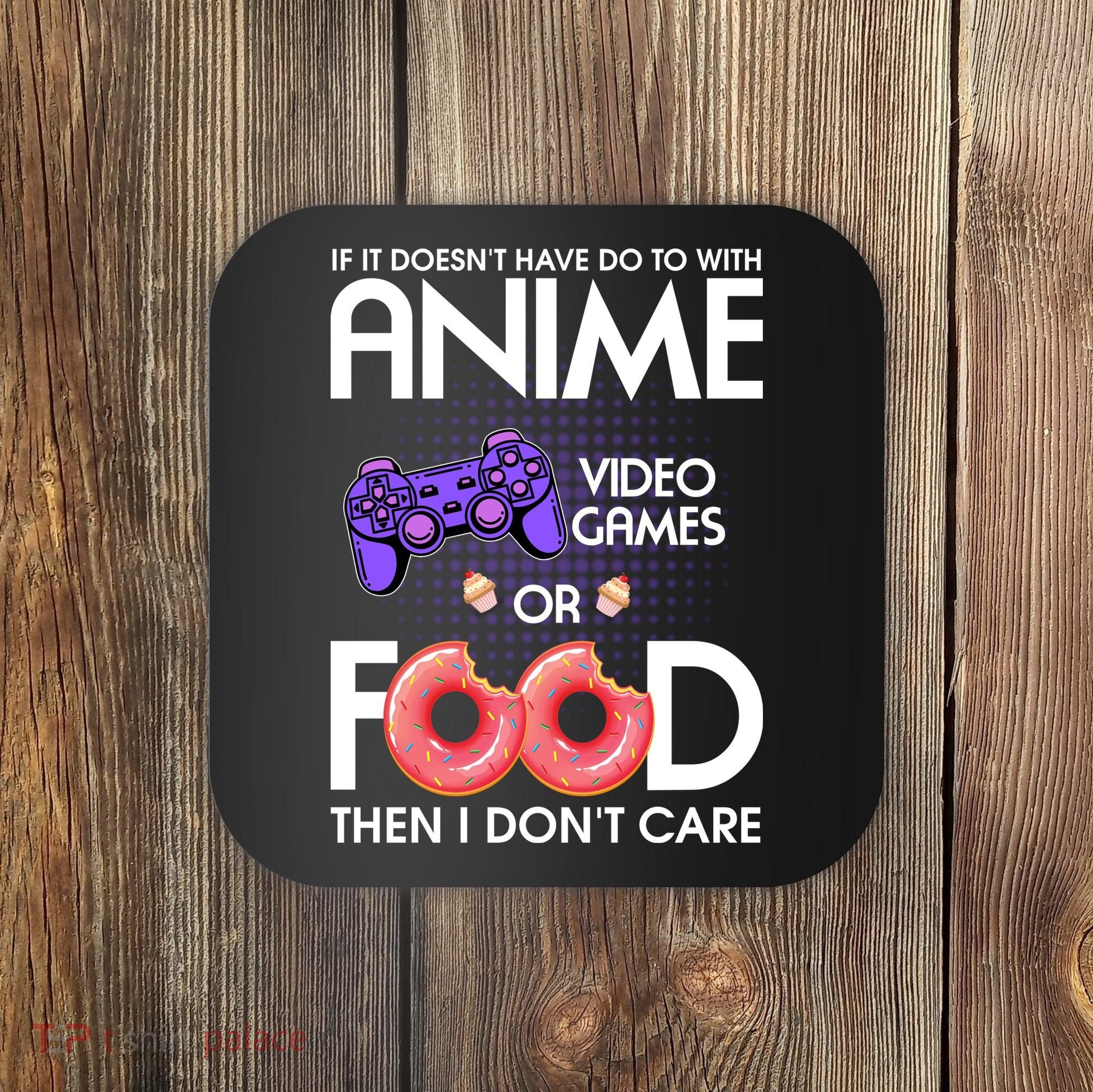 Anime Video Games And Food Lover Coaster