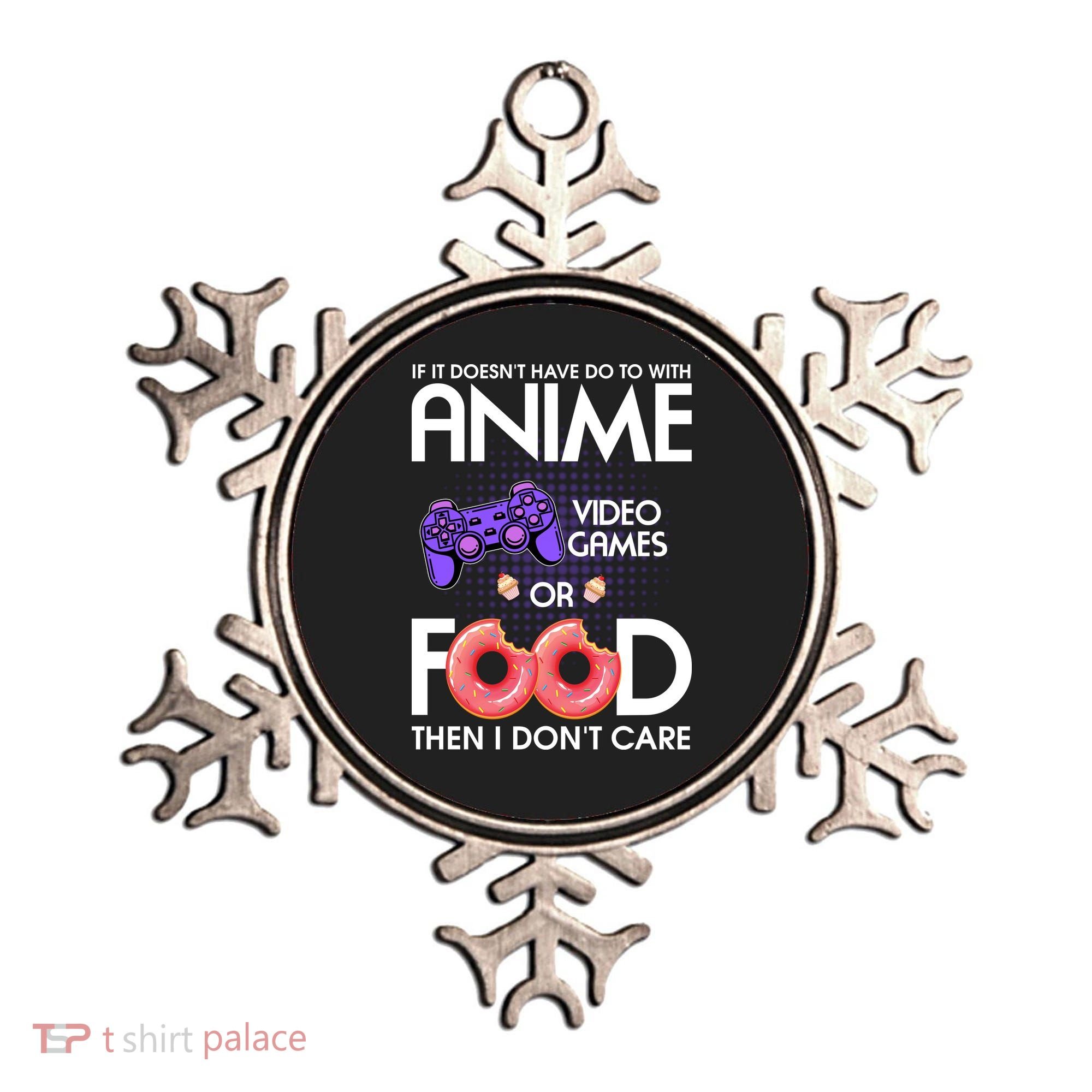 Anime Video Games And Food Lover Ornament