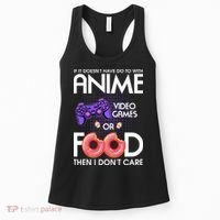 Anime Video Games And Food Lover Women's Tank Top thumb 0