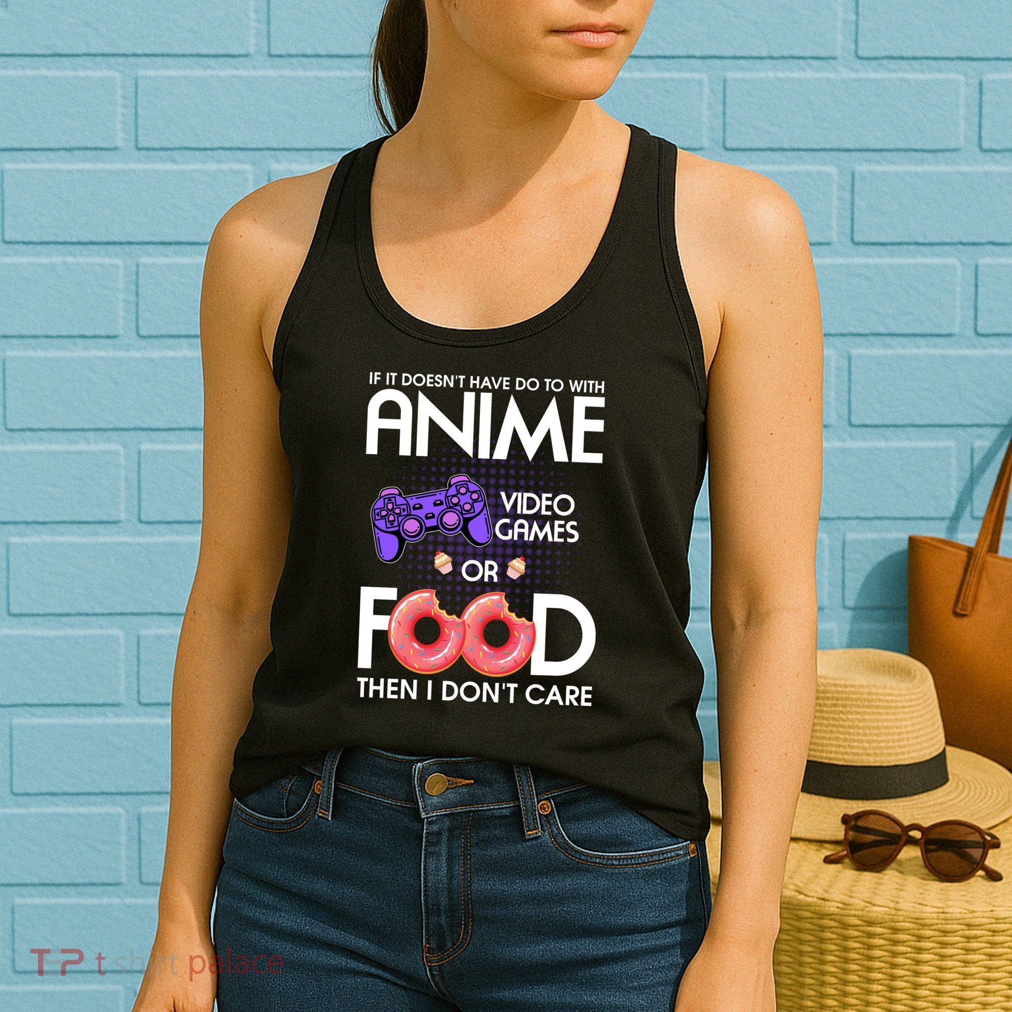 Anime Video Games And Food Lover Women's Tank Top