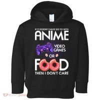 Anime Video Games And Food Lover Toddler Hoodie thumb 0