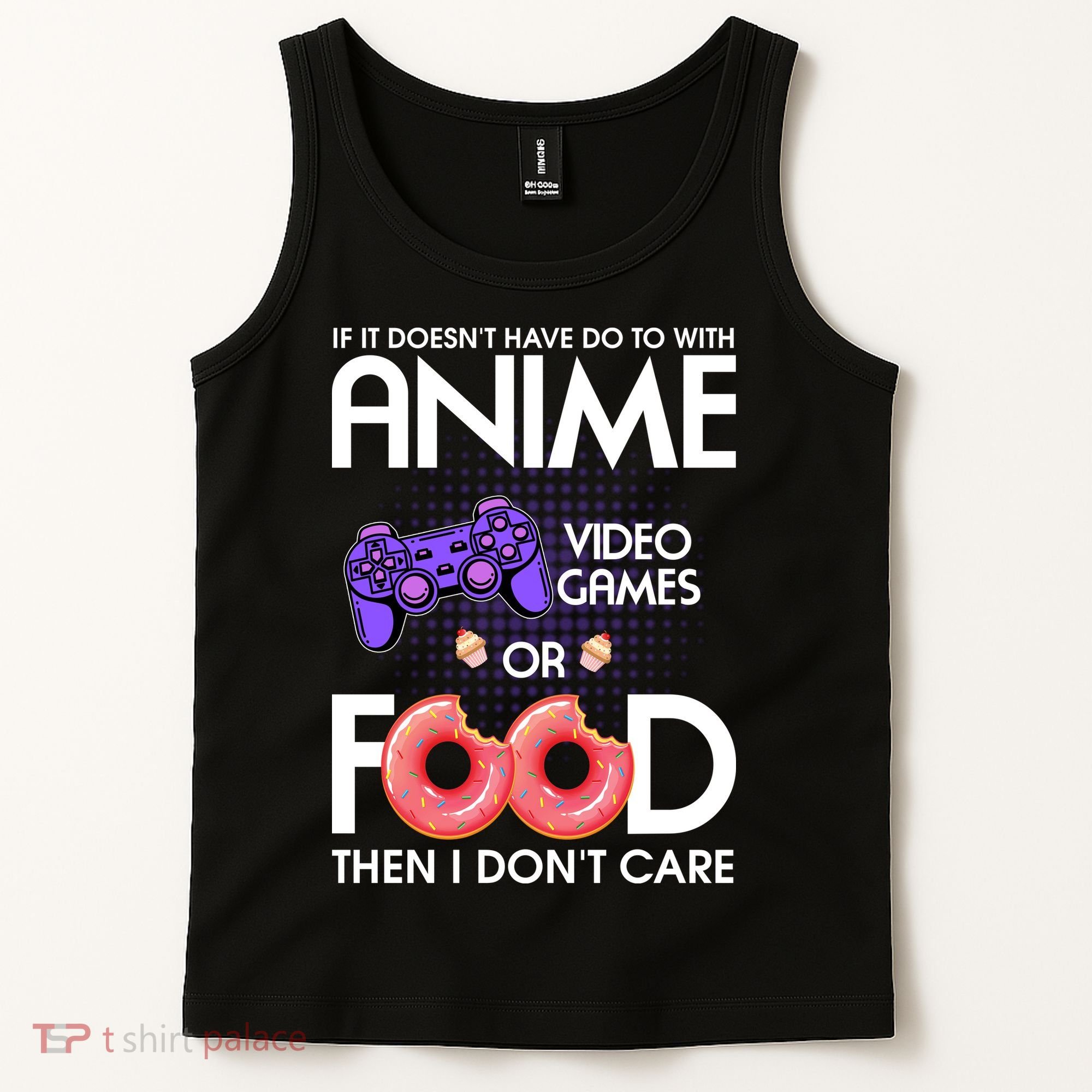 Anime Video Games And Food Lover Tank Top