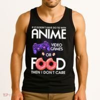 Anime Video Games And Food Lover Tank Top thumb 3