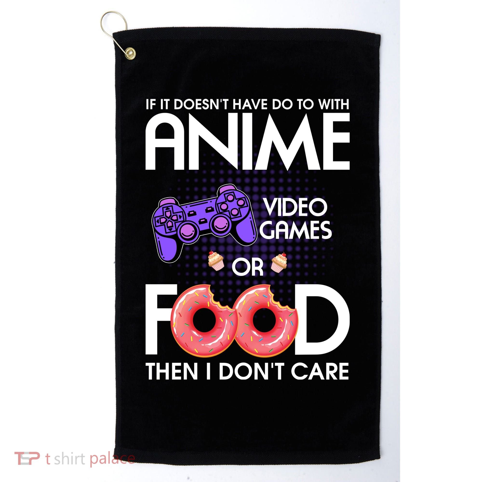 Anime Video Games And Food Lover Golf Towel