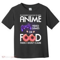 Anime Video Games And Food Lover Toddler T-Shirt thumb 0