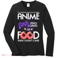 Anime Video Games And Food Lover Women's Long Sleeve Shirt thumb 0