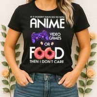 Anime Video Games And Food Lover Women's T-Shirt thumb 2