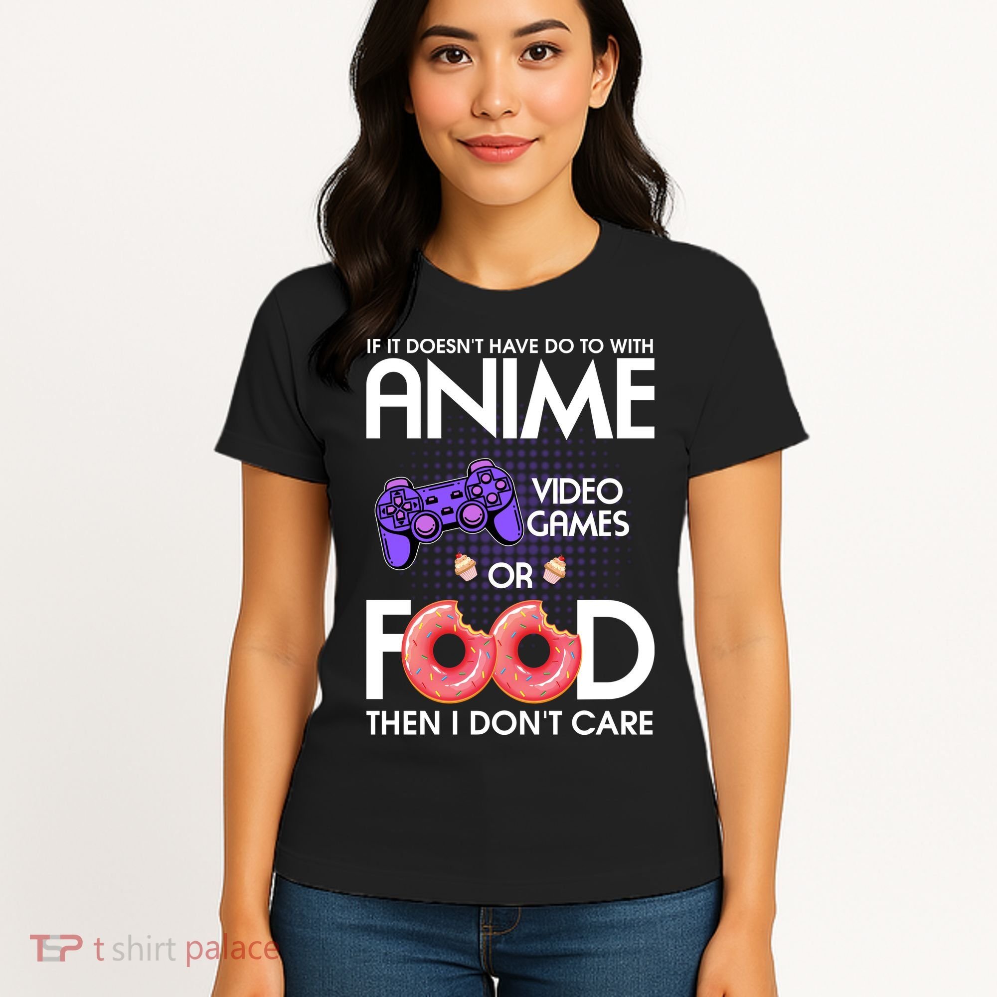 Anime Video Games And Food Lover Women's T-Shirt