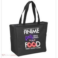 Anime Video Games And Food Lover Tote Bag thumb 2