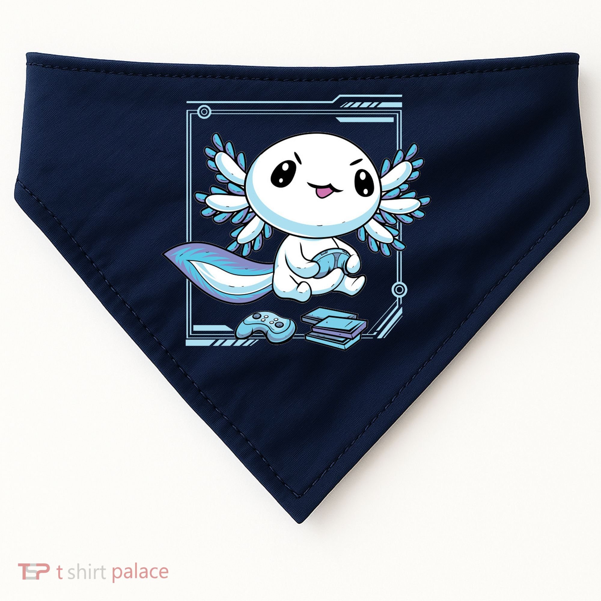 Axolotl Video Games Gamer USA-Made Doggie Bandana