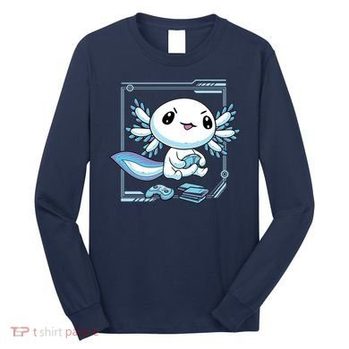 Axolotl Video Games Gamer Long Sleeve Shirt