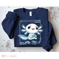 Axolotl Video Games Gamer Sweatshirt thumb 2