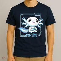 Axolotl Video Games Gamer T-Shirt thumb 3