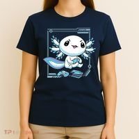 Axolotl Video Games Gamer T-Shirt thumb 4